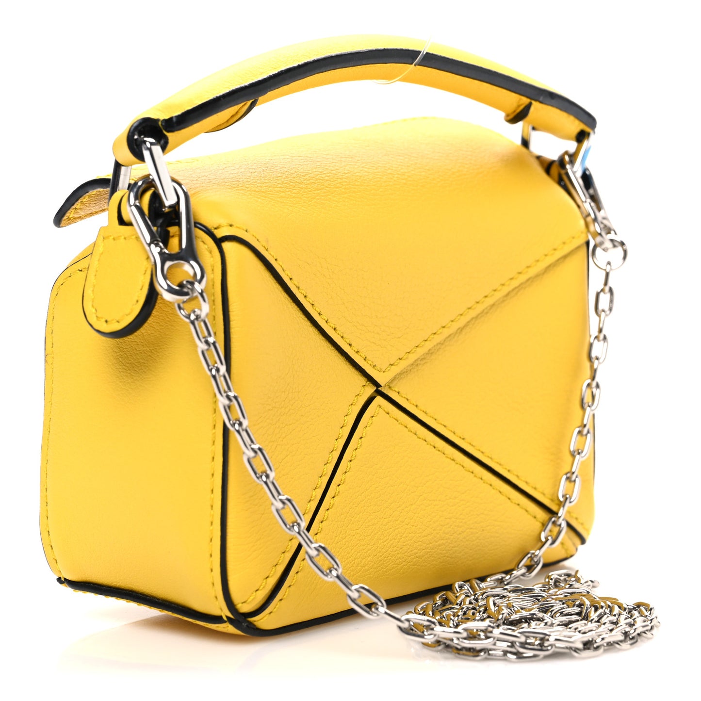 Calfskin Nano Puzzle Bag Yellow