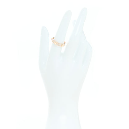 Hermes 18K Rose Gold Diamond Clou D'H Ring 54 6.75 2 of 5