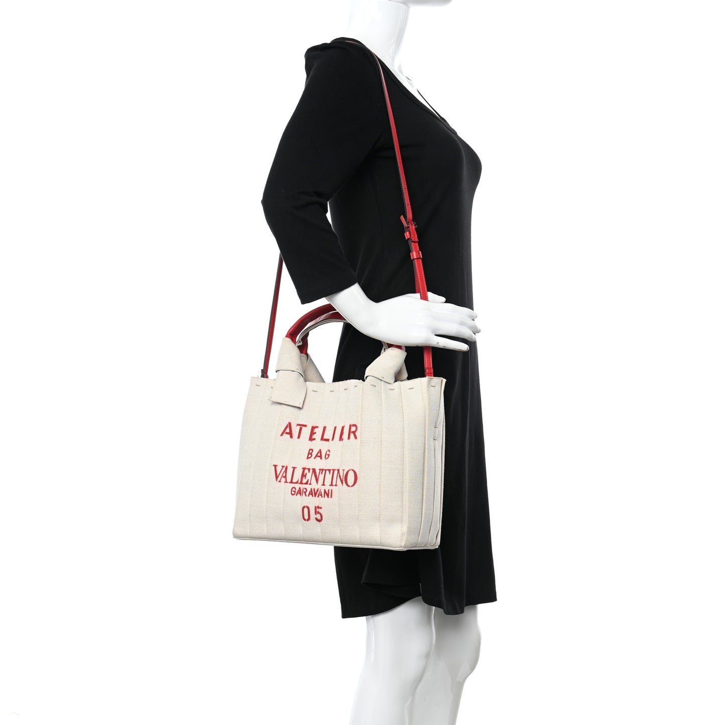 Canvas Atelier 05 Plisse Edition Medium Tote Bag Naturale