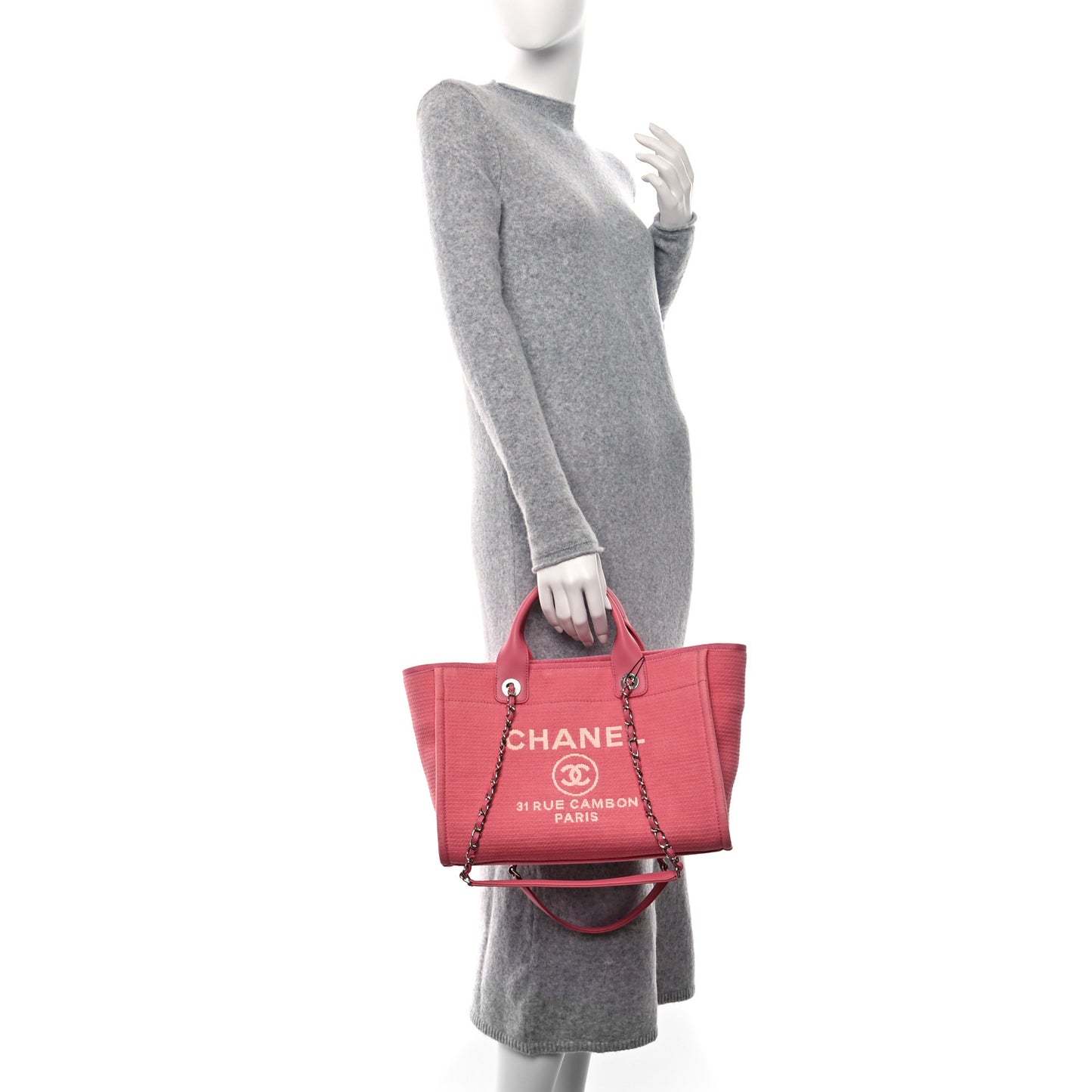 Mixed Fibers Small Deauville Tote Pink