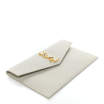 Saint Laurent Grain De Poudre Uptown Pouch Granite 4 of 9