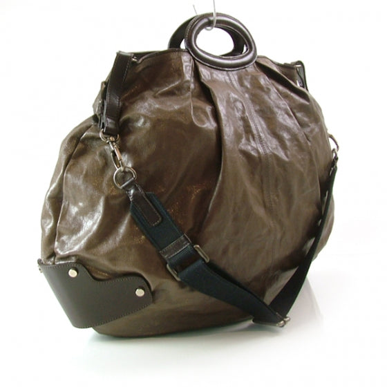 MarniLeatherBalloonMessengerBrown