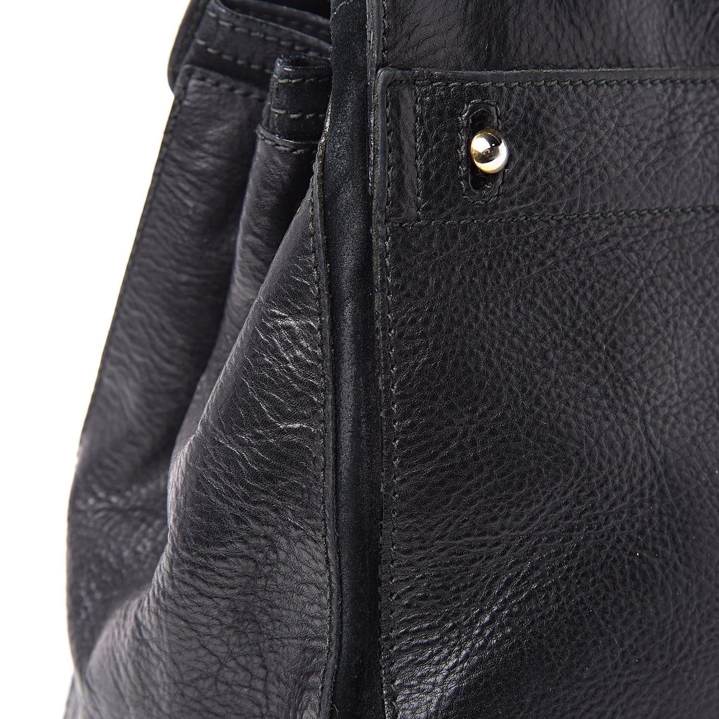 Calfskin Canvas Medium Muse Two Black