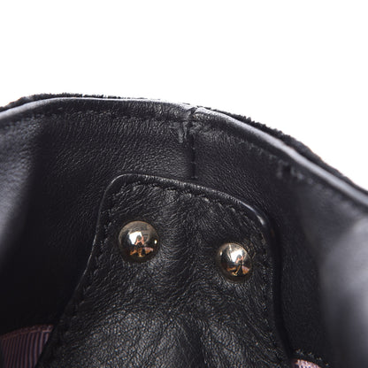 Jimmy Choo Velvet Snakeskin Ramona Shoulder Bag Black 8 of 14
