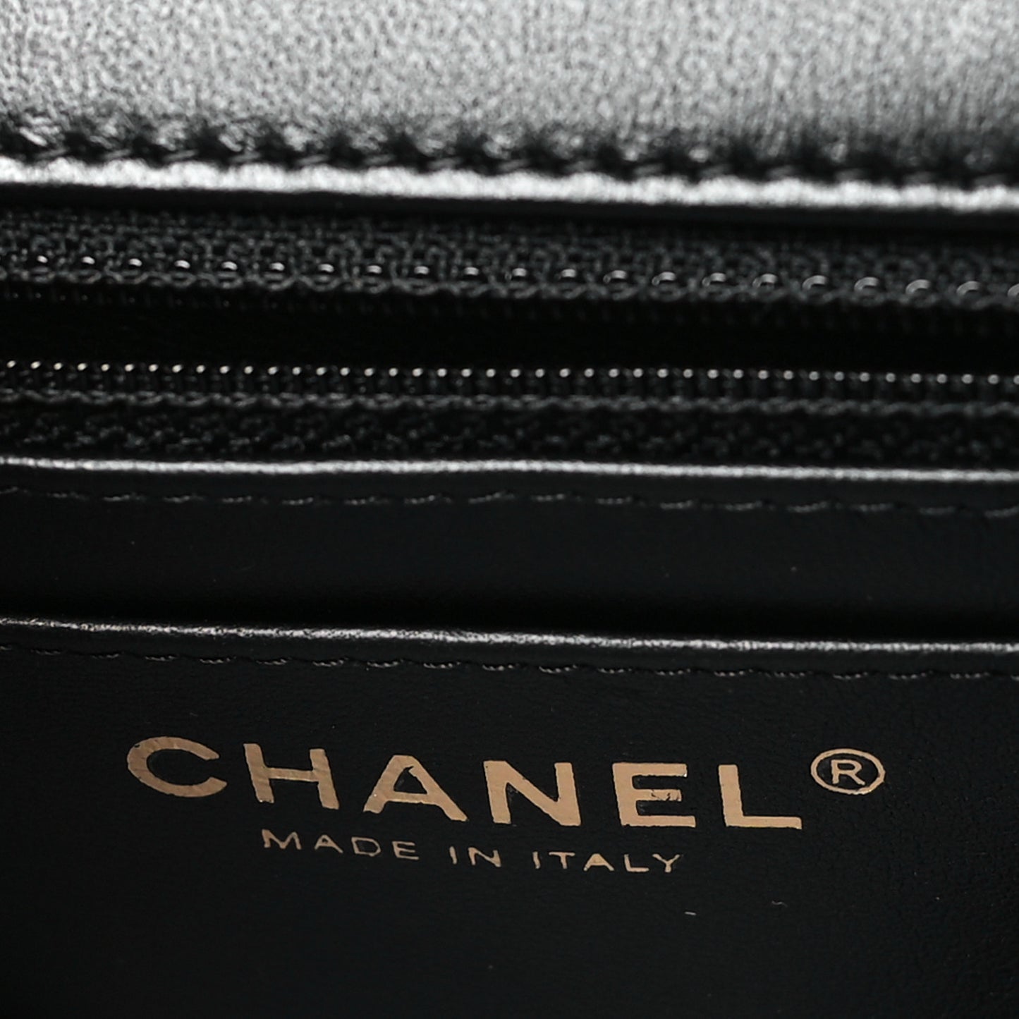 Lambskin Quilted Extra Mini Flap Black