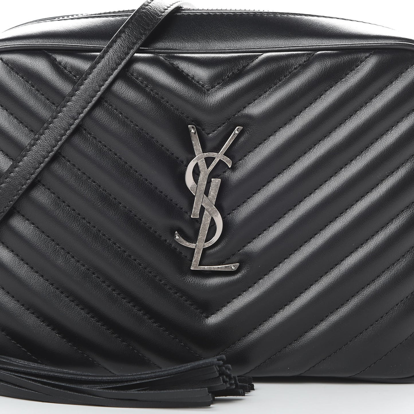 Calfskin Matelasse Monogram Lou Camera Bag Black