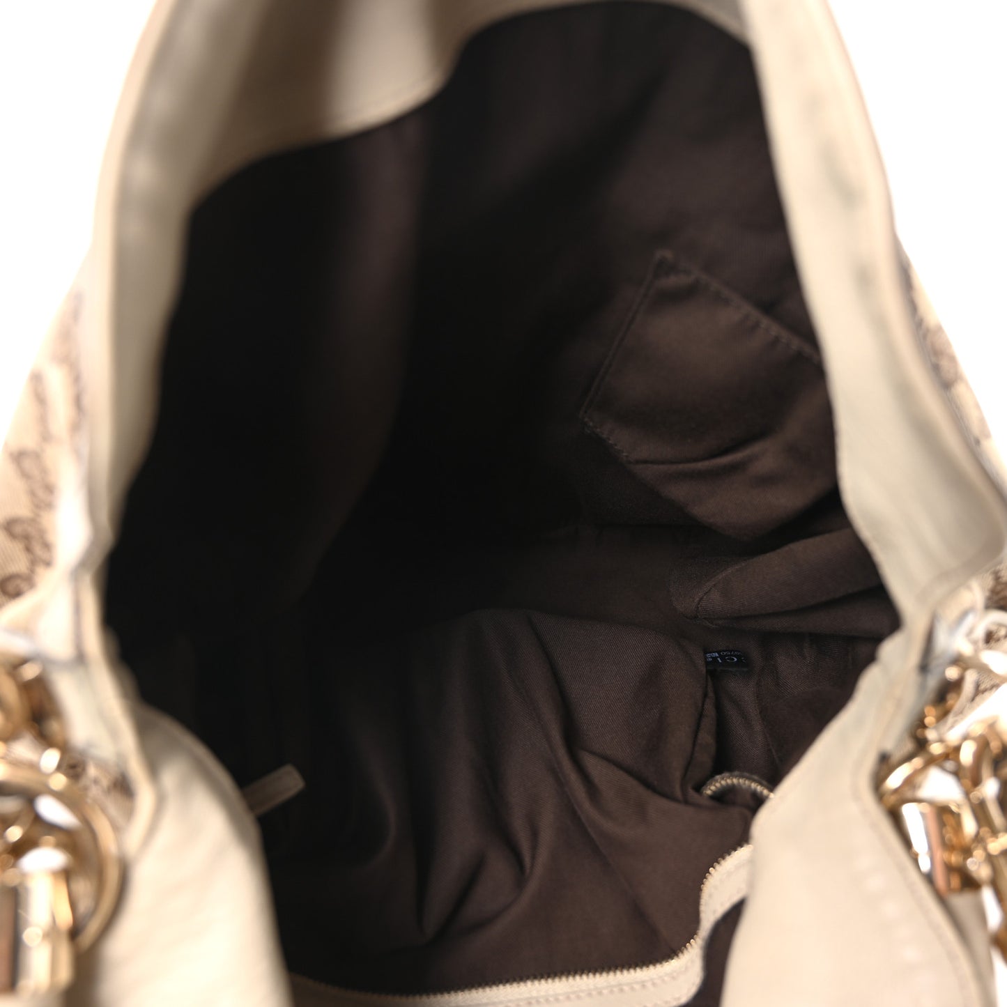 Monogram Indy Top Handle Hobo Off White