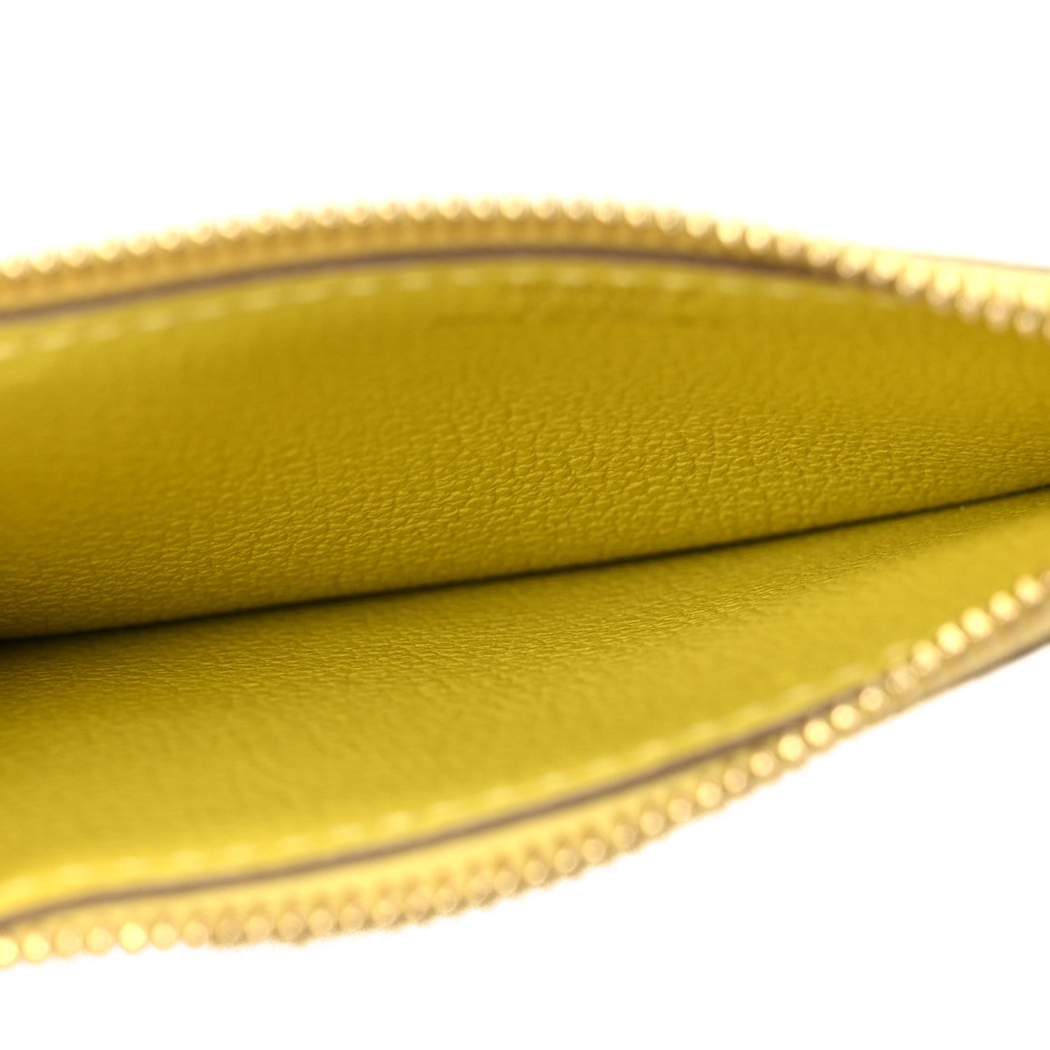 Hermes Evercolor Bi-Color Constance Slim Wallet Gold Lime 7 of 12