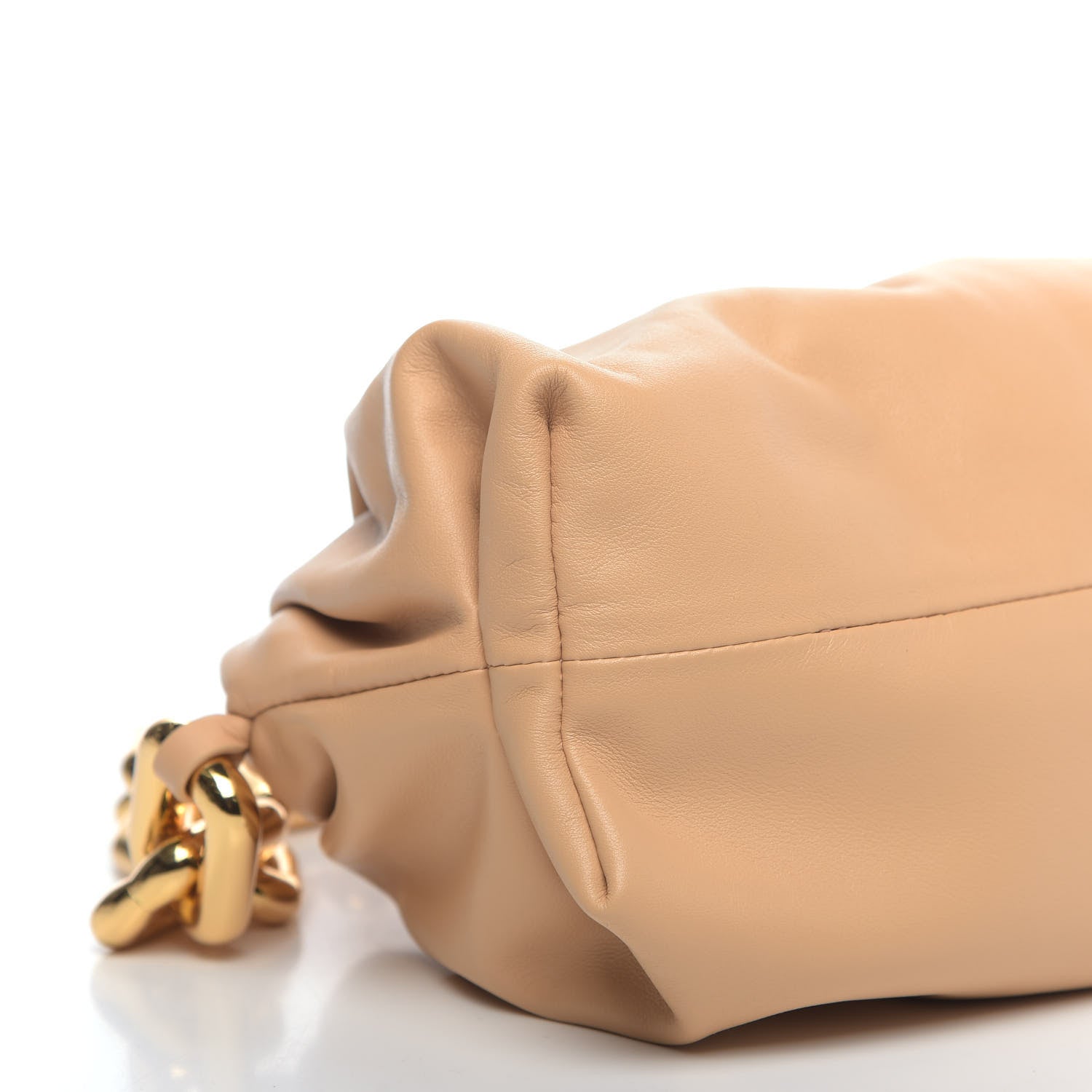 Bottega Veneta Calfskin The Pouch Chain Almond 8 of 9
