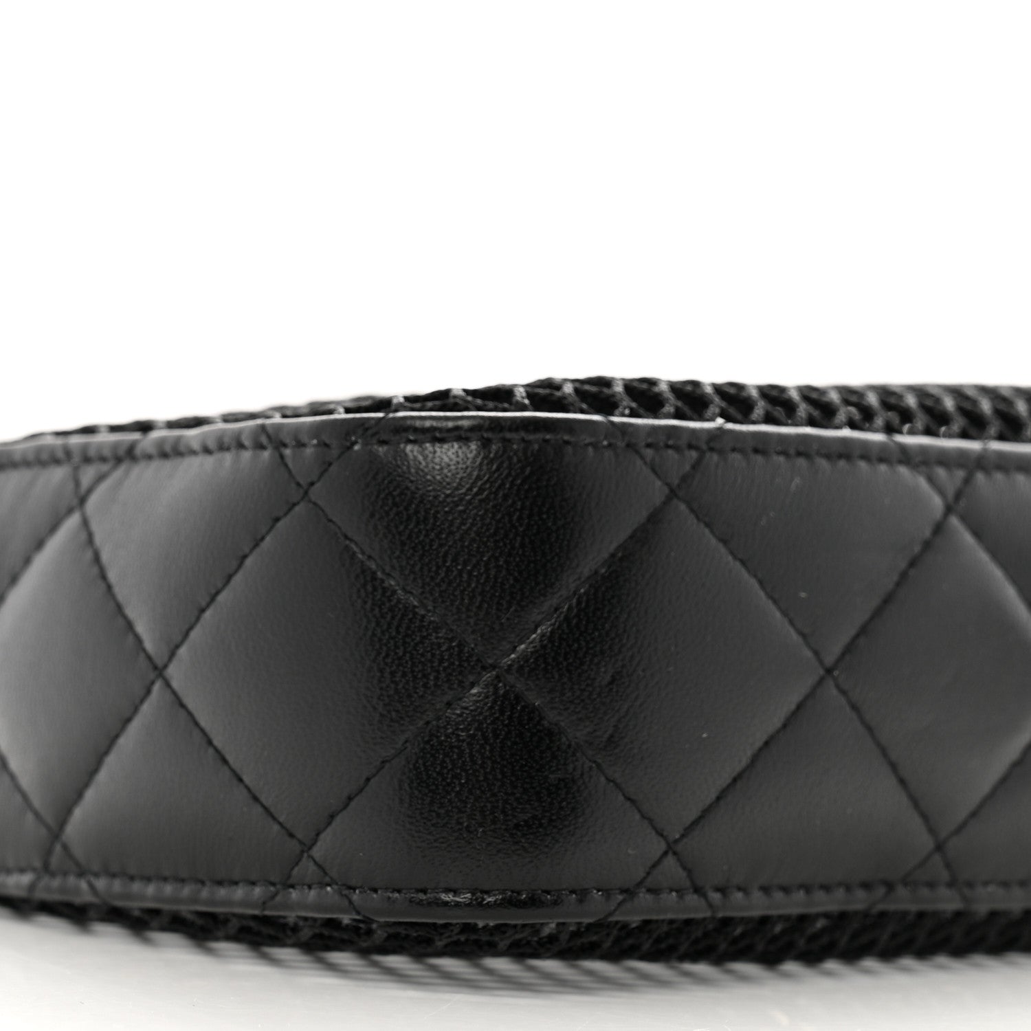 Chanel Mesh Shiny Lambskin Clutch With Chain Black 10 of 13