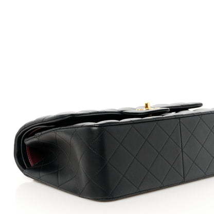 Chanel Lambskin Quilted Jumbo Double Flap Black 10 of 11