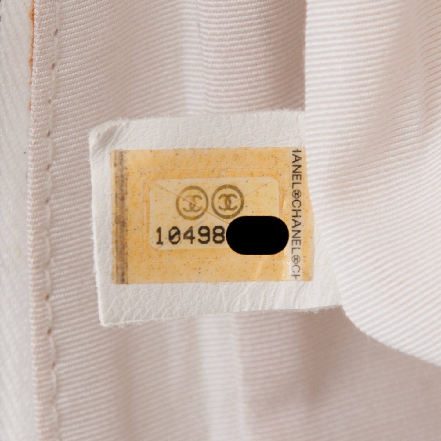 Calfskin Quilted CC Shoulder White