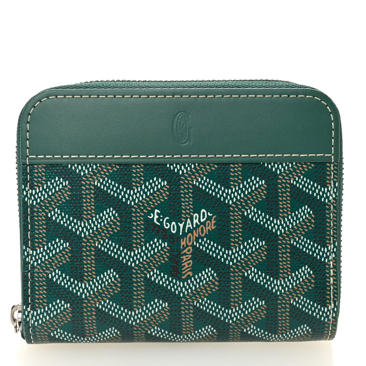 Goyard Goyardine Matignon PM Wallet Green 1 of 6