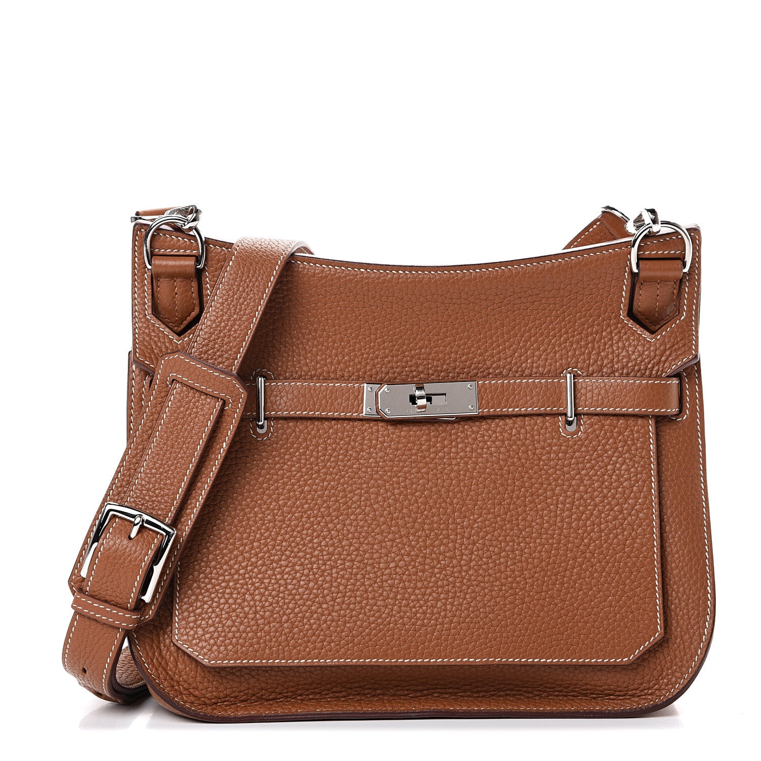 Hermes Taurillon Clemence Jypsiere 28 Gold 1 of 17