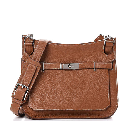 Hermes Taurillon Clemence Jypsiere 28 Gold 1 of 17