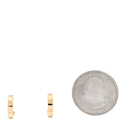 Cartier 18K Yellow Gold Small LOVE Hoop Earrings 2 of 6