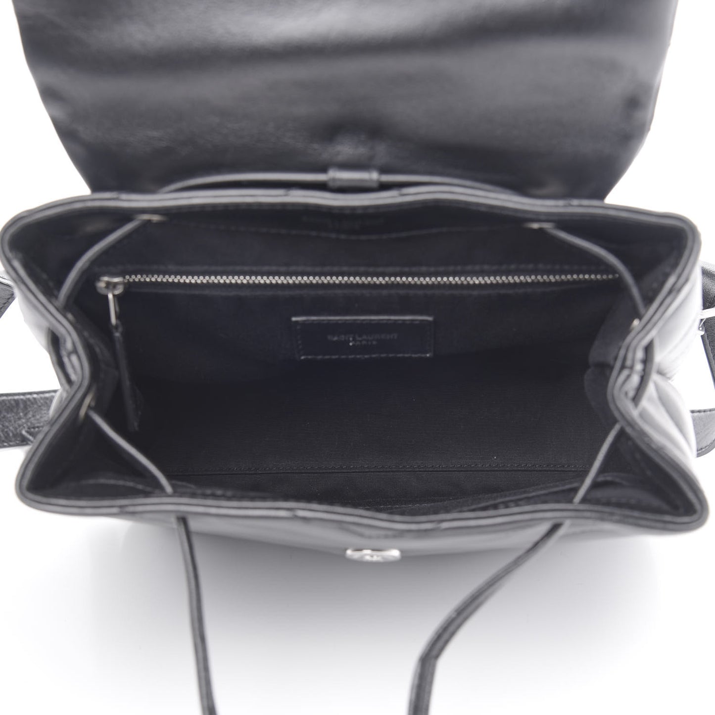 Calfskin Y Quilted Monogram Small Loulou Backpack Black