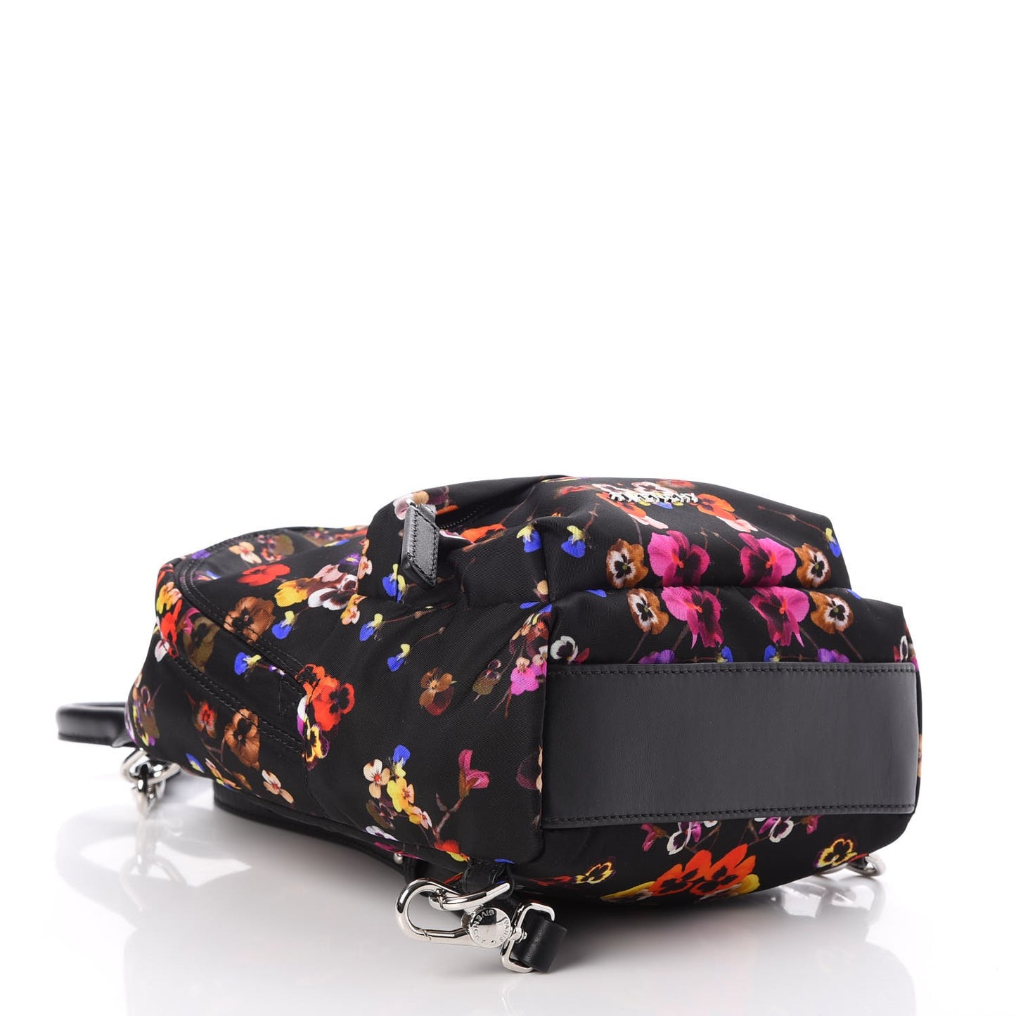 Tech Twill Nylon Pansy Print Nano Backpack Multicolor