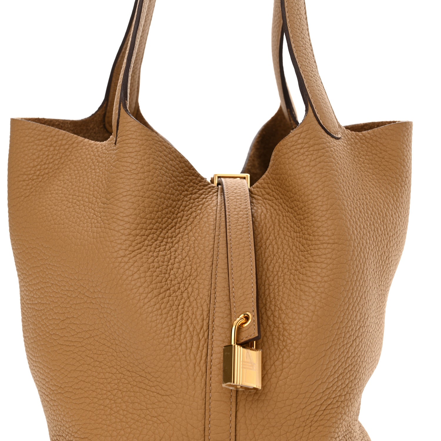 Hermes Taurillon Clemence Picotin Lock 22 MM Biscuit 8 of 10