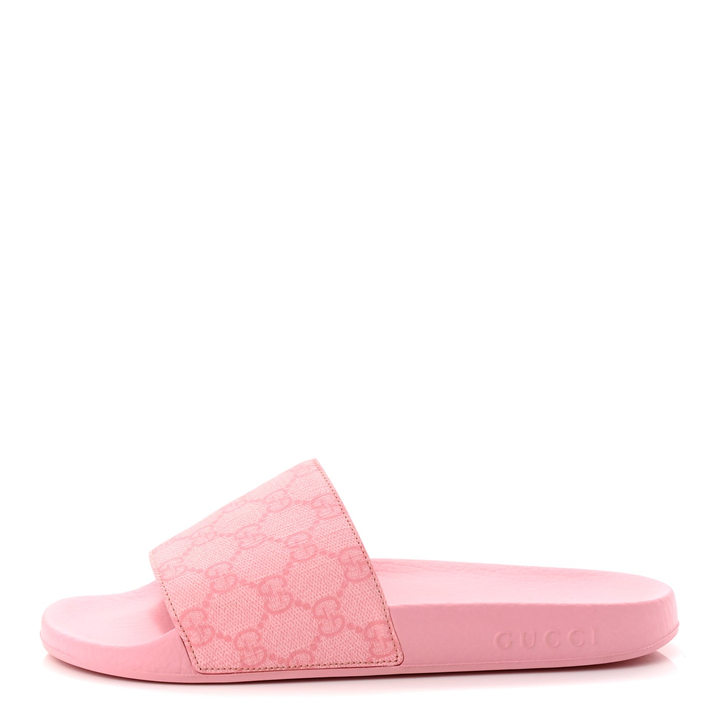 GG Supreme Monogram Slide Sandals 38 Cotton Candy Dark Cotton Candy