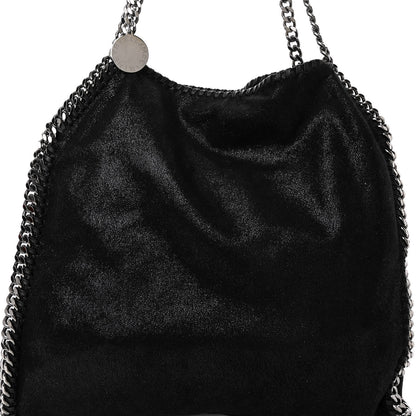 Stella McCartney Shaggy Deer Falabella Fold Over Tote Black 7 of 9