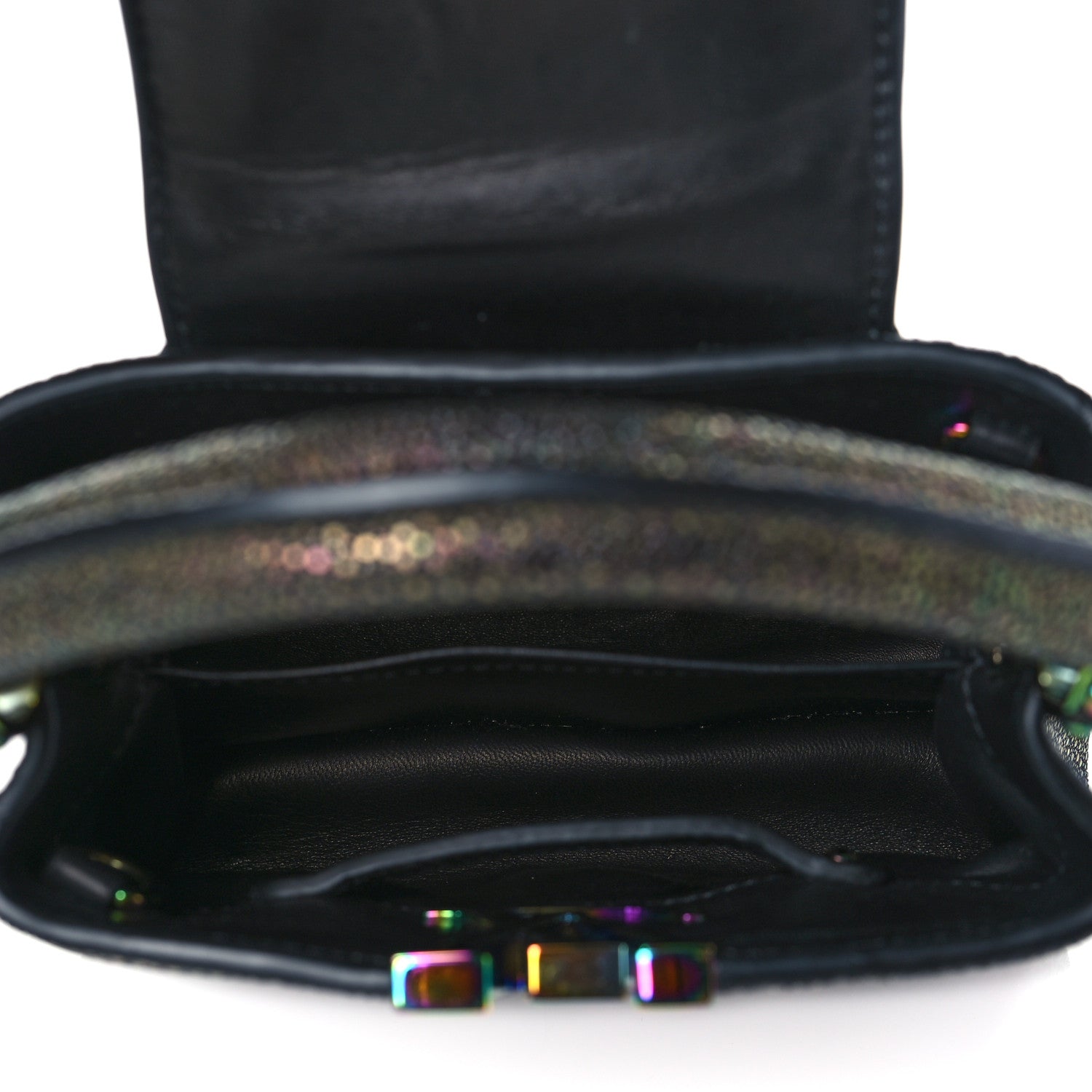 Louis Vuitton Iridescent Stingray Capucines Mini Black Multicolor 4 of 8