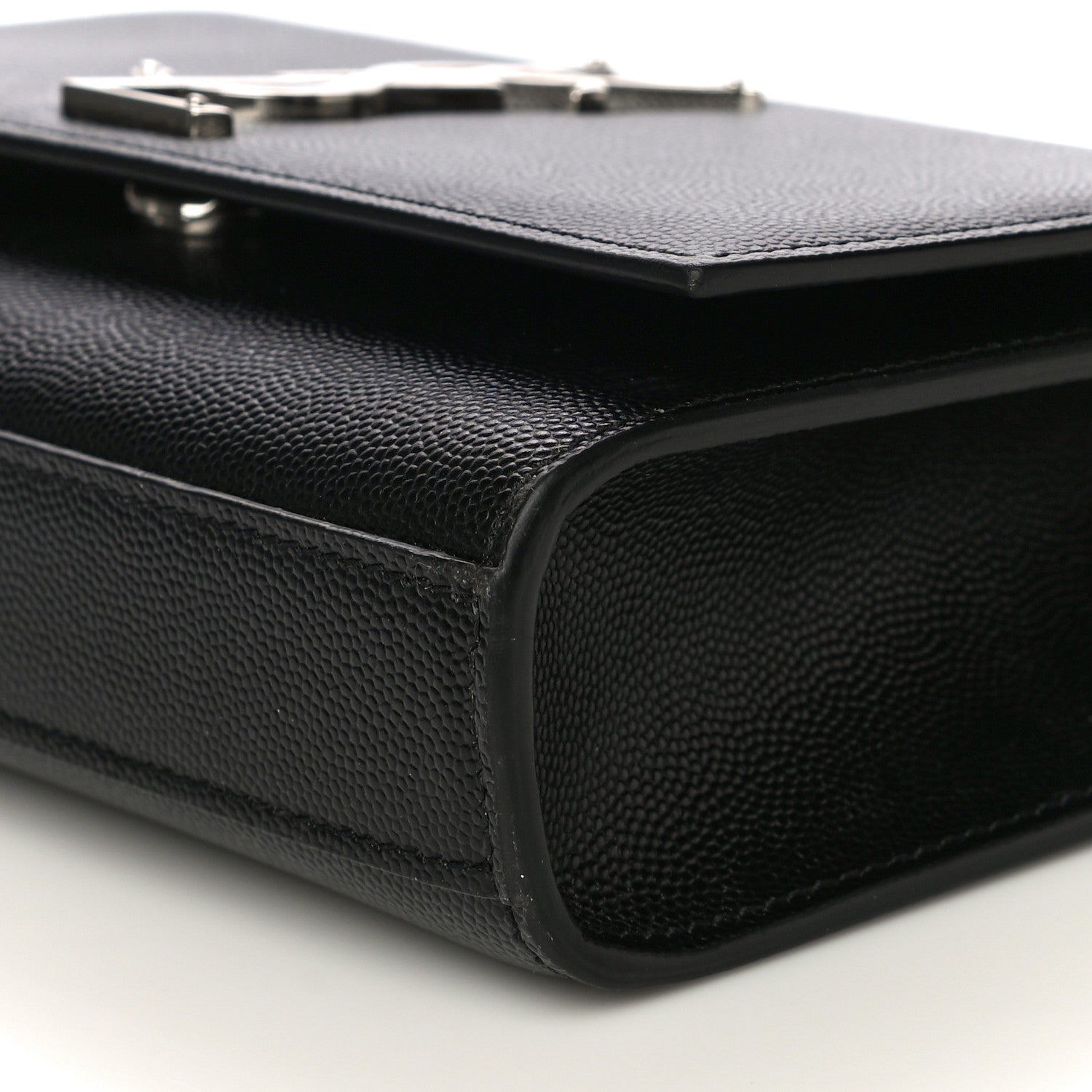 Saint Laurent Grain De Poudre Small Monogram Kate Satchel Black 6 of 10