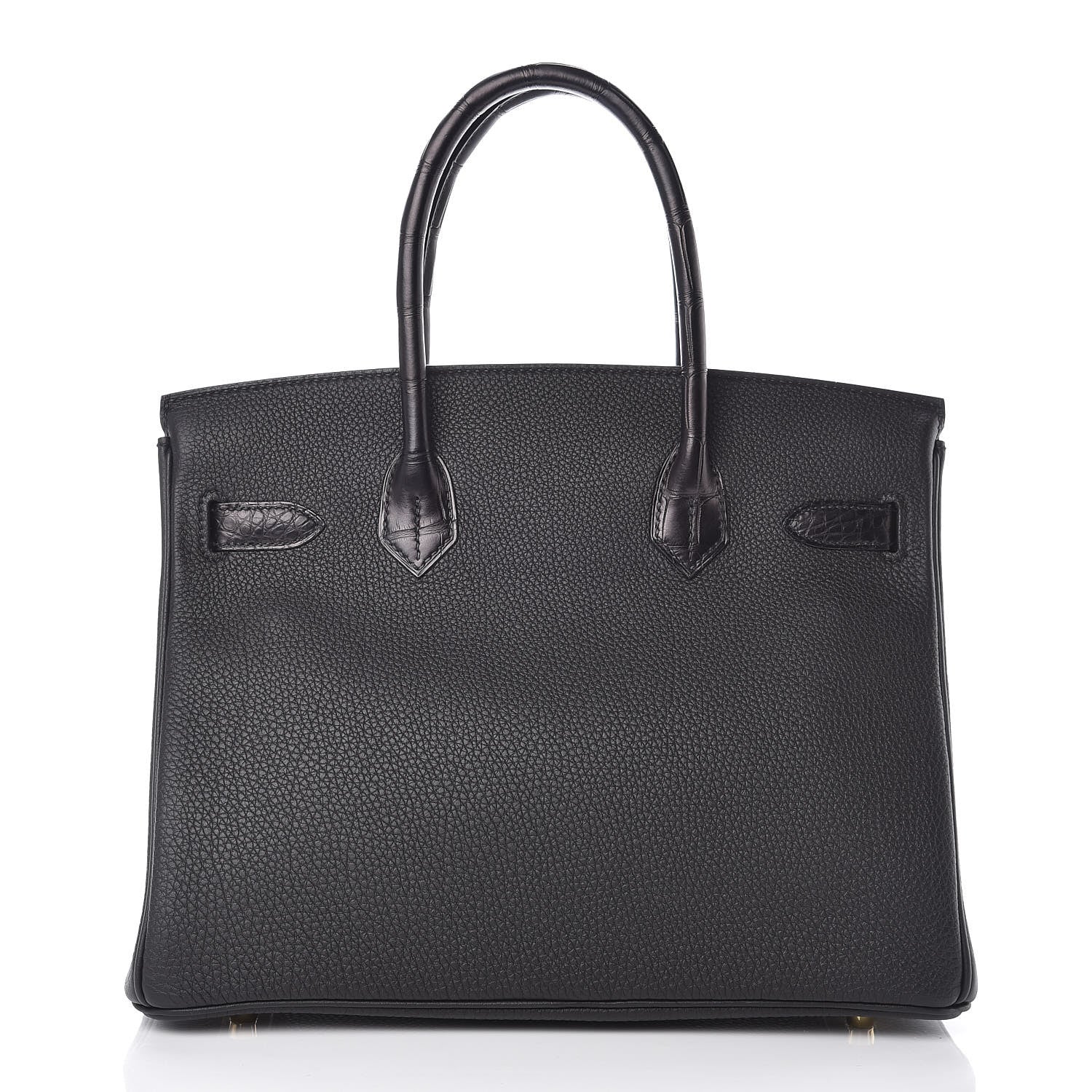 Hermes Togo Matte Alligator Birkin Touch 30 Black 5 of 40