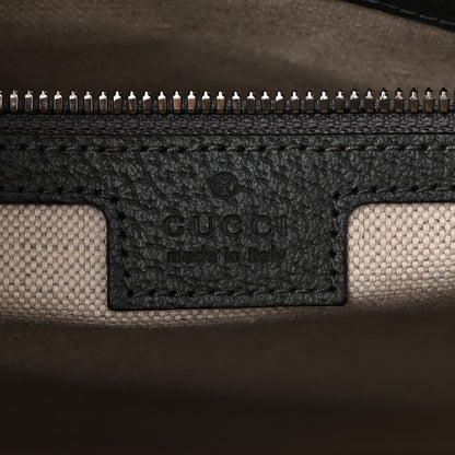 Gucci GG Supreme Monogram Textured Dollar Calfskin Medium Ophidia Tote Grey Black Graphite Grey 6 of 10