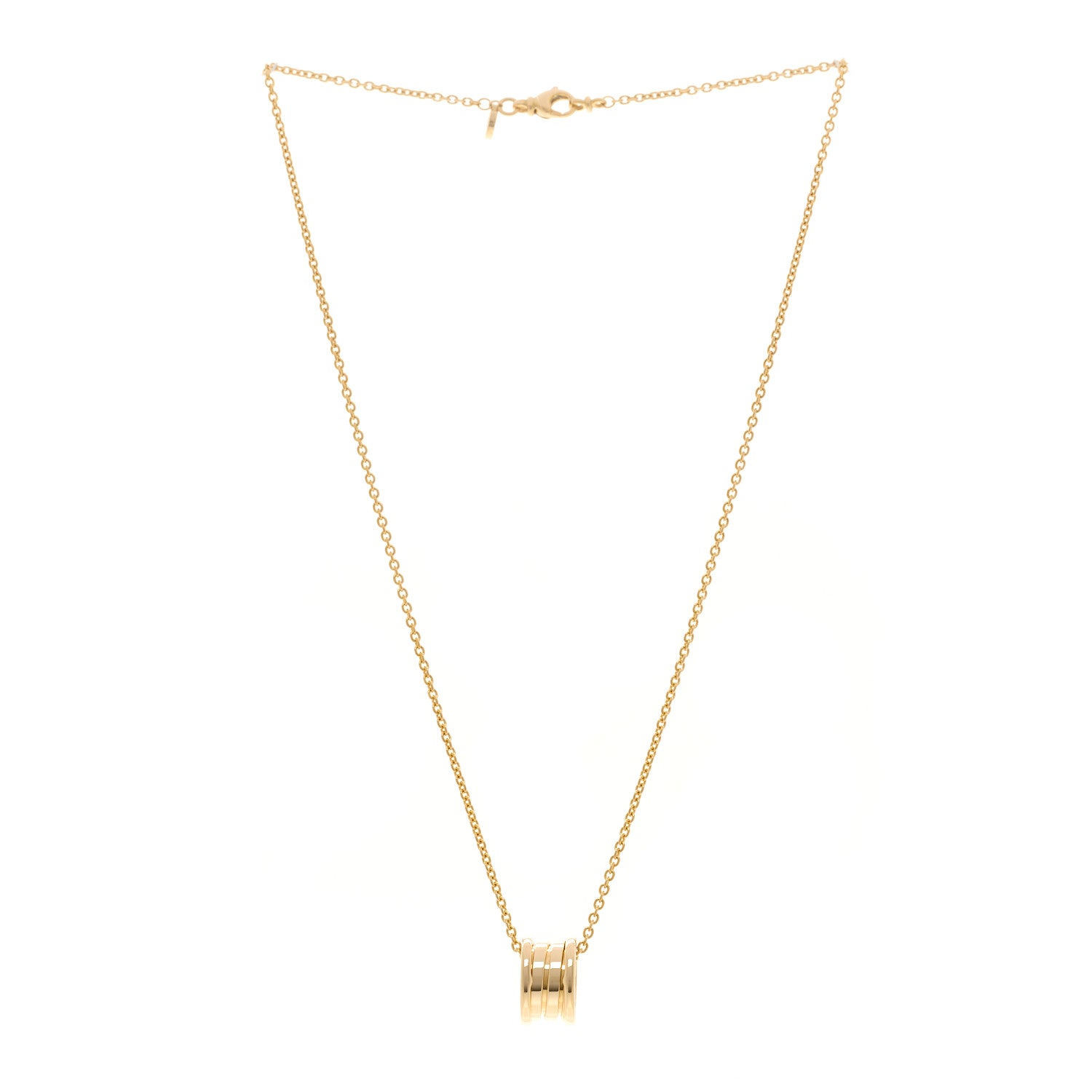 Bulgari 18K Yellow Gold B.Zero1 Pendant Necklace 3 of 4