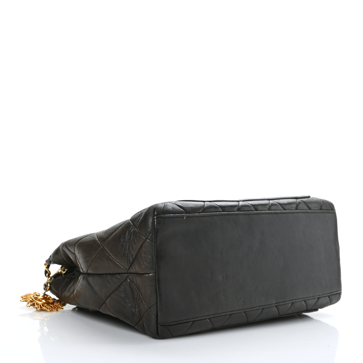 Chanel Lambskin Quilted Sun Medallion Shoulder Bag Black 4 of 10