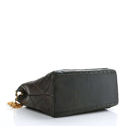 Chanel Lambskin Quilted Sun Medallion Shoulder Bag Black 4 of 10