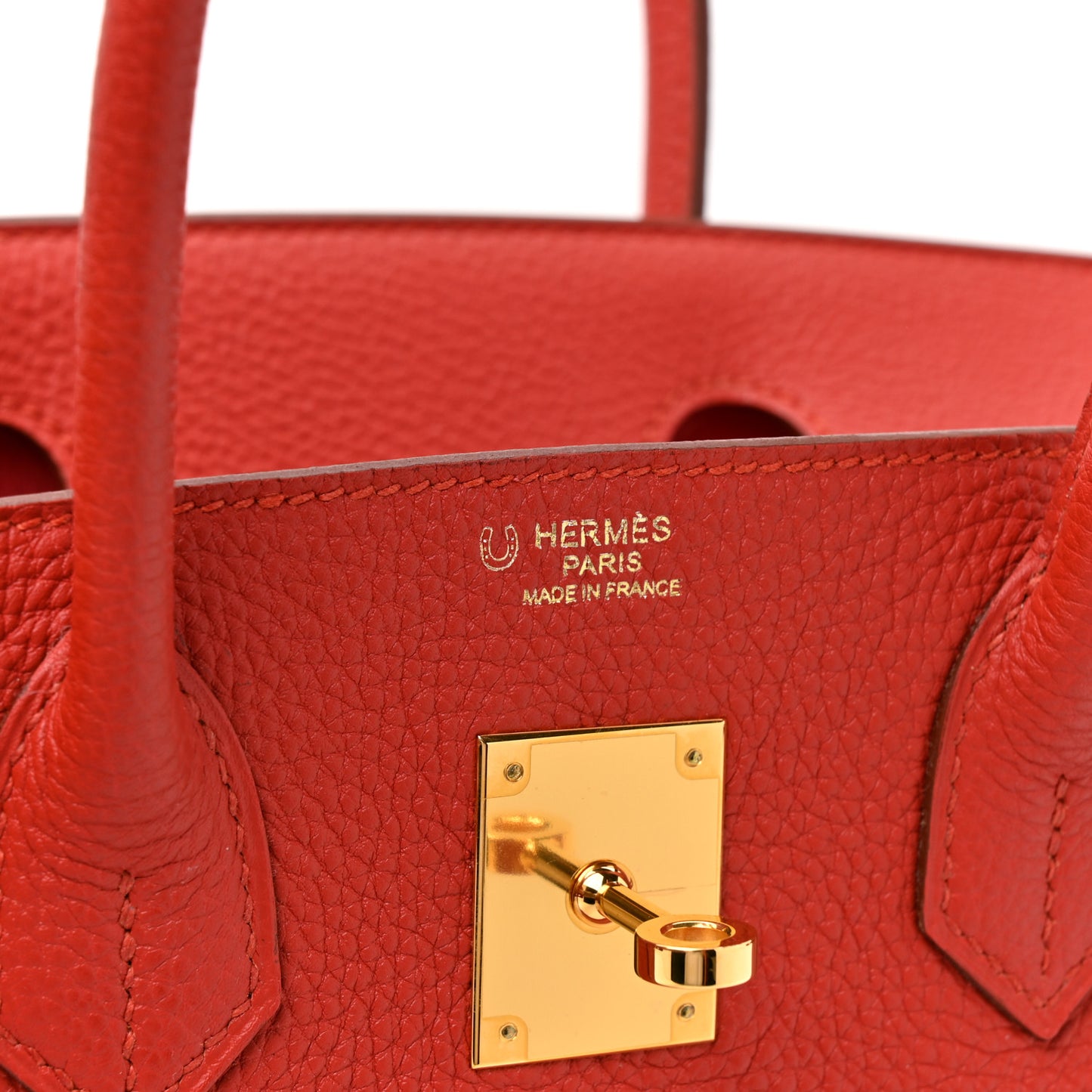 Togo Horseshoe Birkin 30 Rouge Pivoine Rose Lipstick