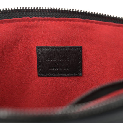 Louis Vuitton Lambskin Embossed Monogram Coussin PM Black White 6 of 8