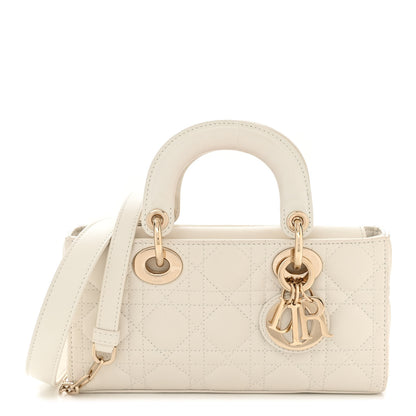 Christian Dior Lambskin Cannage Small Lady D-Joy Latte 1 of 10
