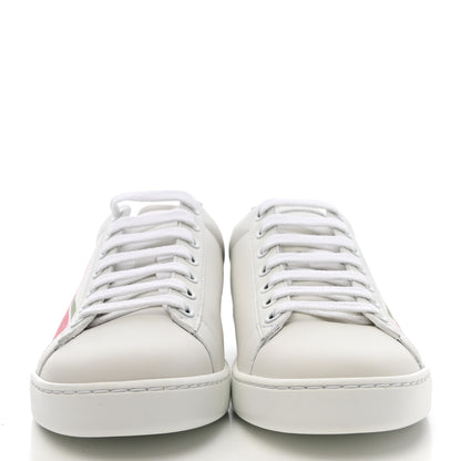 Gucci Calfskin Interlocking G Womens New Ace Sneakers 36 White Red Flame Green 2 of 10