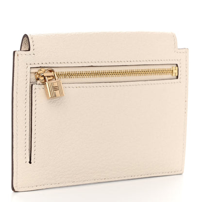 Hermes Chevre Mysore Kelly Pocket Compact Wallet Nata 3 of 9