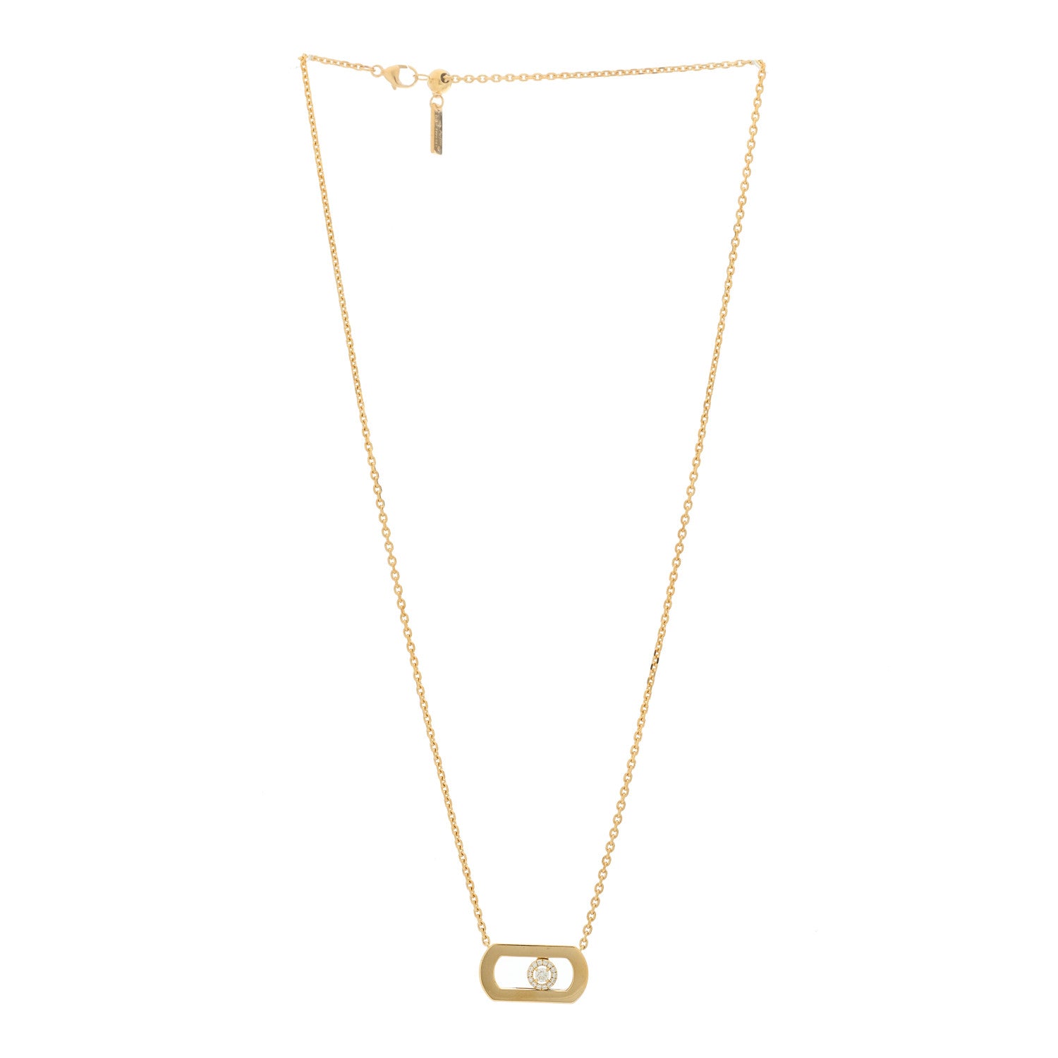 Messika 18K Yellow Gold Diamond So Move Pendant Necklace 3 of 6