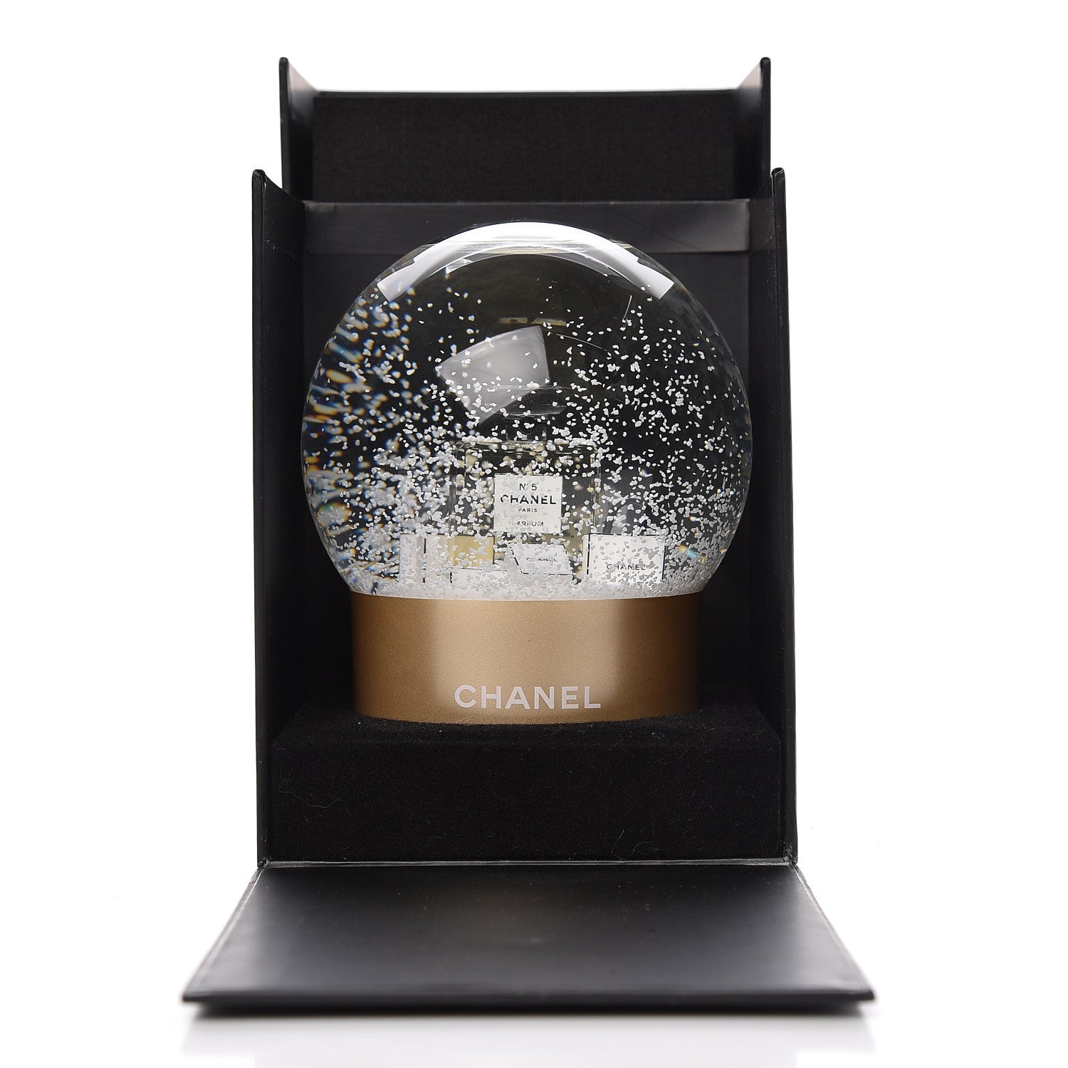 Chanel Glass N°5 Perfume Bottle Snow Globe 4 of 4