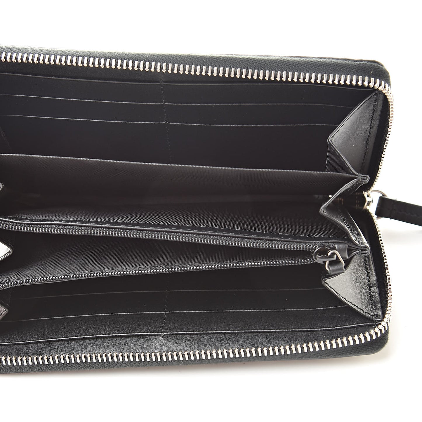 GG Supreme Monogram Bee Zip Around Wallet