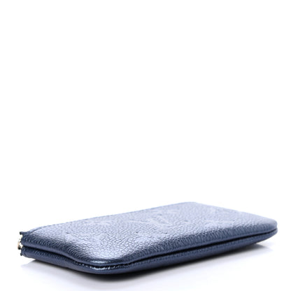 Louis Vuitton Metallic Empreinte Monogram Giant Key Pouch Navy Nacre 4 of 7