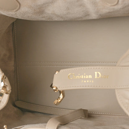 Christian Dior Calfskin Macrocannage Medium Toujour Powder Beige 5 of 8