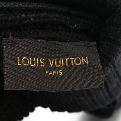Louis Vuitton Wool Logo Gloves Black 3 of 4