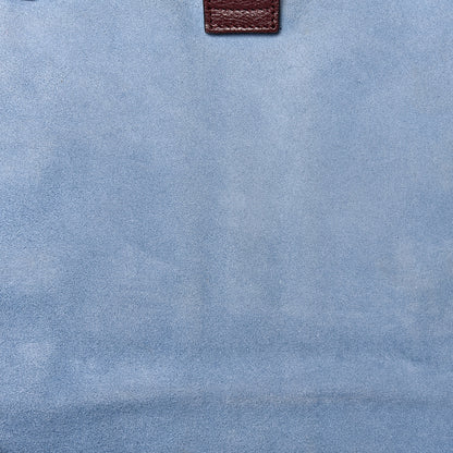Prada Glace Calfskin Suede Patchwork Etiquette Shoulder Bag Rubino Loto 8 of 16