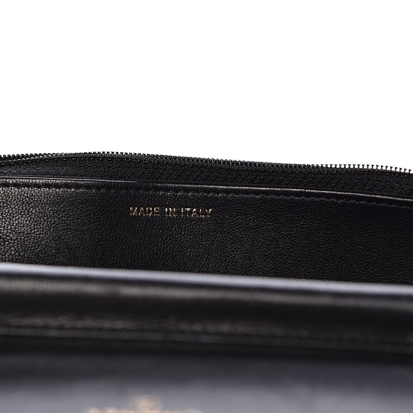 Lambskin Quilted Infinity Wallet On Chain WOC Black