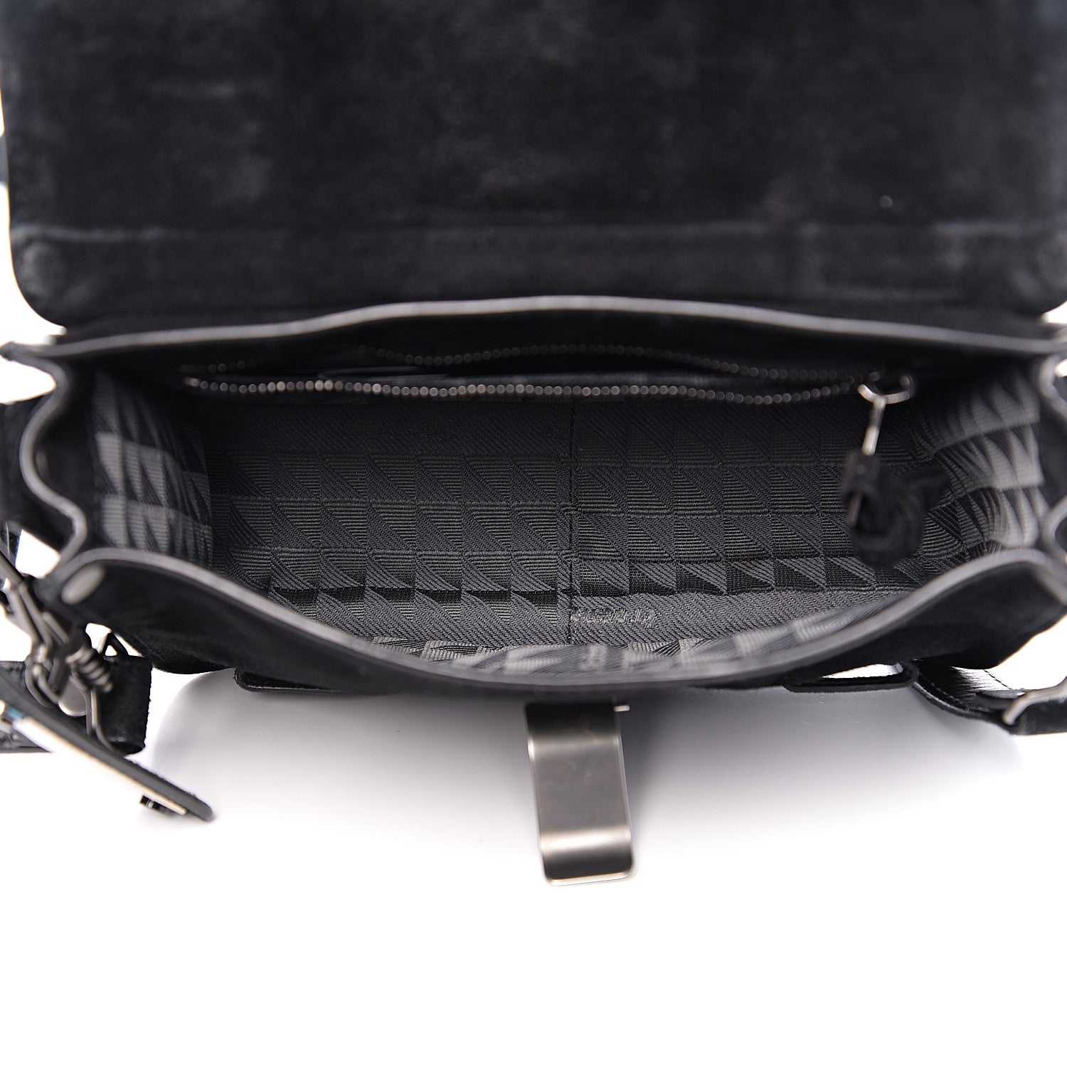 Proenza Schouler Suede PS1 Mini Pouch Messenger Bag Black 4 of 11
