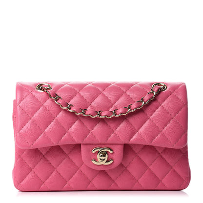 Chanel Caviar Quilted Small Double Flap Pink 1 of 11