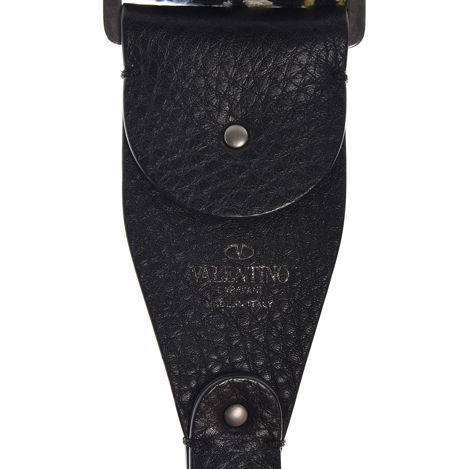 Valentino Garavani Canvas Native Couture Embroidered Rockstud Guitar Strap 3 of 4