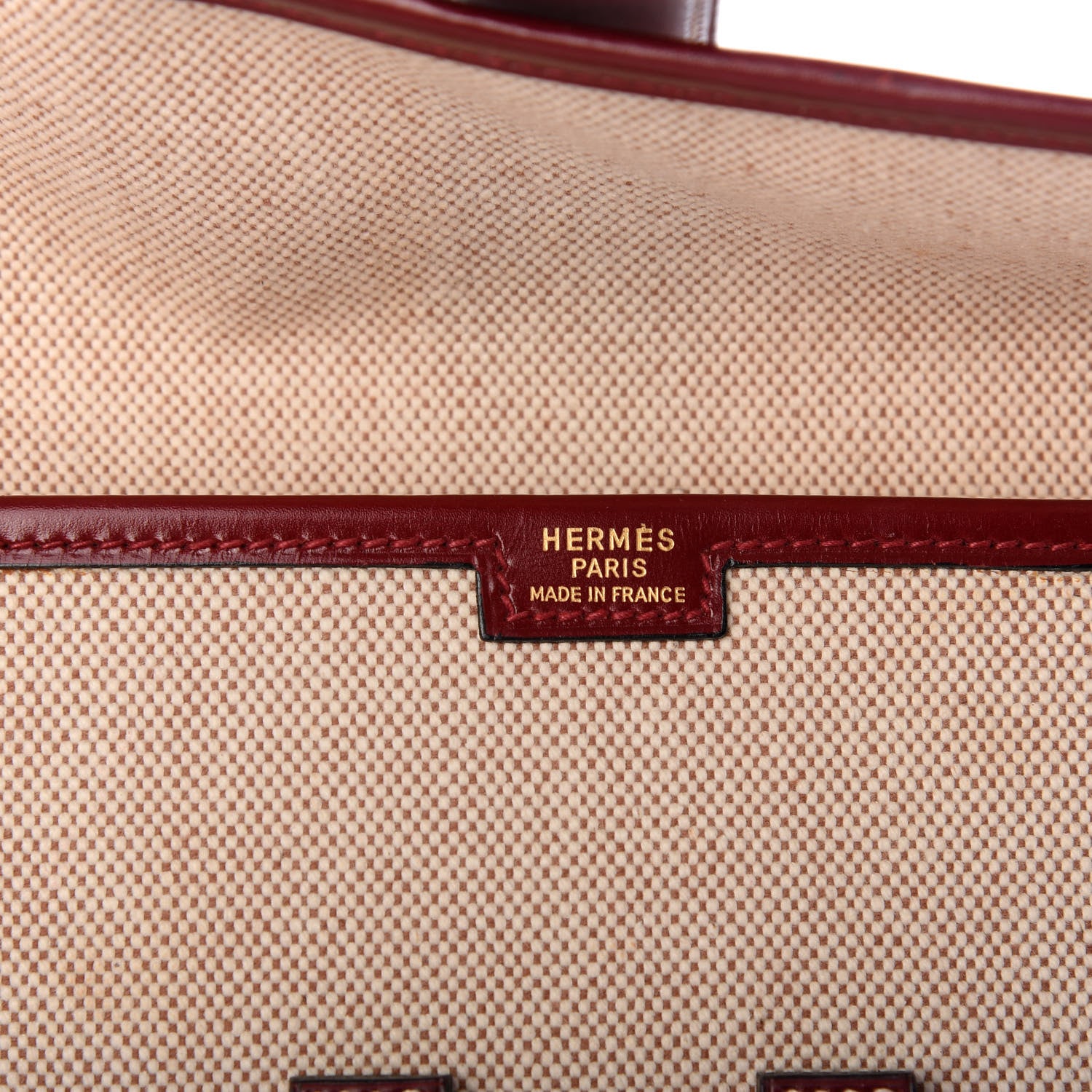 Hermes Box Toile Jige PM Clutch Rouge H 7 of 7