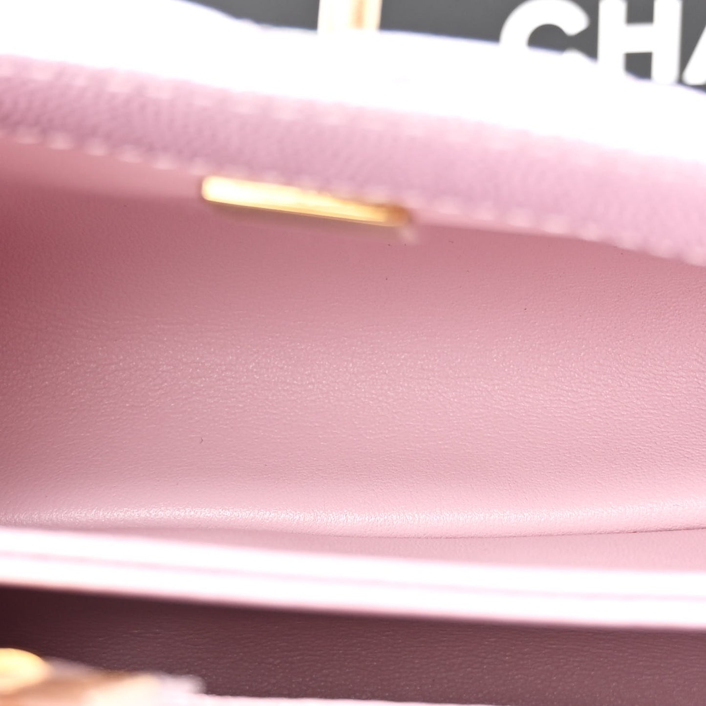 Metallic Caviar Quilted Extra Mini Coco Handle Flap Light Pink